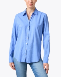 Front image thumbnail - Xirena - Beau All Blue Cotton Shirt