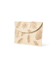 Front image thumbnail - Kayu - Sadie Embroidered Straw Clutch