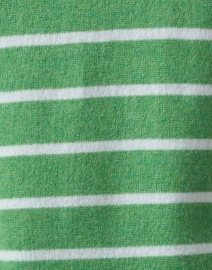 Fabric image thumbnail - Cortland Park - Green Striped Cashmere Sweater