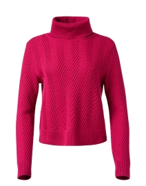 Pink Herringbone Cotton Wool Sweater