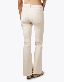Back image thumbnail - Mother - The Weekender Cream Flare Jean