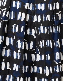 Fabric image thumbnail - Samantha Sung - Audrey Navy and Ivory Print Stretch Cotton Dress