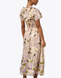 Back image thumbnail - St. John - Multi Print Wrap Front Dress