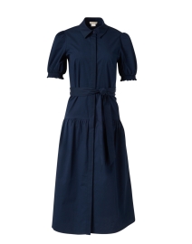 Product image thumbnail - Shoshanna - Yana Navy Cotton Dress