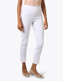 Front image thumbnail - Equestrian - Milo White Stretch Pant