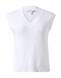 Zebio White Sleeveless Sweater