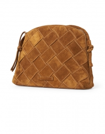 Front image thumbnail - Loeffler Randall - Mallory Cacao Woven Suede Leather Crossbody Bag