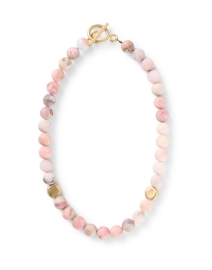 Pink and Gold Beaded Necklace
