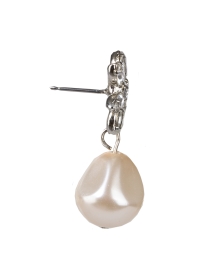 Back image thumbnail - Jennifer Behr - Reiss Crystal and Pearl Earrings