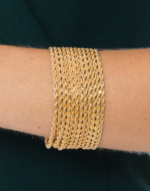 Gold Rope Stacked Bracelet