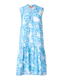 Marcella Blue Print Cotton Dress