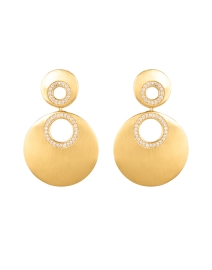Product image thumbnail - Dean Davidson - Gold Pave Statement Earrings