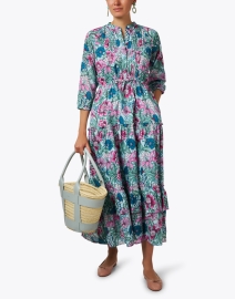 Look image thumbnail - Banjanan - Bazaar Multi Floral Print Cotton Dress