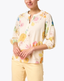 Front image thumbnail - Vilagallo - Kaya Floral Cotton Blouse