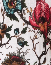 Fabric image thumbnail - Samantha Sung - Charlotte Ivory Print Silk Cashmere Sweater