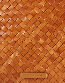 Fabric image thumbnail - Loeffler Randall - Mallory Brown Woven Leather Crossbody Bag 