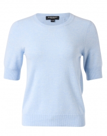 Repeat Cashmere - Light Blue Knit Cashmere Top