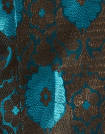 Fabric image thumbnail - Connie Roberson - Rita Turquoise and Gold Medallion Print Jacket