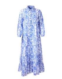 Jinette Blue and White Print Dress