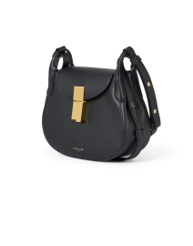 Front image thumbnail - DeMellier - Mini Lausanne Black Leather Shoulder Bag