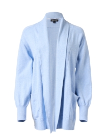 Product image thumbnail - Repeat Cashmere - Sky Blue Cashmere Cardigan