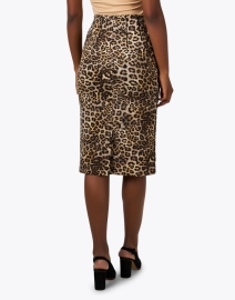 Back image thumbnail - Marc Cain - Leopard Print Pencil Skirt