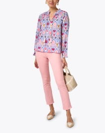 Look image thumbnail - Mother - The Dazzler Pink Straight Leg Ankle Jean