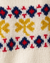 Fabric image thumbnail - Ines de la Fressange - Joia Cream Multi Intarsia Sweater