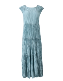 Eileen Fisher - Blue Crushed Silk Dress