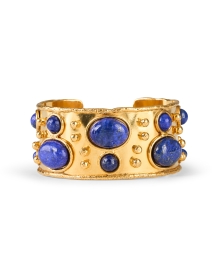 Byzantine Lapis Stone Cuff Bracelet