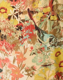 Fabric image thumbnail - Momoni - Acanthis Orange Floral Print Silk Dress