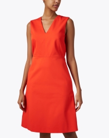 Front image thumbnail - Piazza Sempione - Orange Sheath Dress