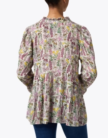 Back image thumbnail - Chufy - Donna Beige Printed Top
