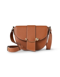 Strathberry - Crescent Tan Leather Crossbody Bag