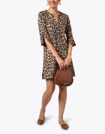 Look image thumbnail - Jude Connally - Megan Neutral Leopard Print Dress