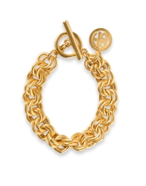 Product image thumbnail - Ben-Amun - Textured Gold Link Bracelet