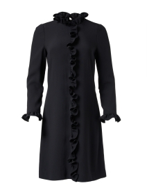 Product image thumbnail - Jane - Pimlico Black Ruffled Dress