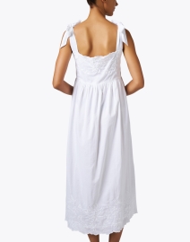 Back image thumbnail - Juliet Dunn - White Embroidered Cotton Dress