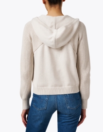 Back image thumbnail - Kinross - Beige Cotton Hoodie Sweater