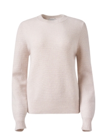 Product image thumbnail - Kinross - Beige Cashmere Thermal Sweater