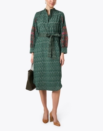Look image thumbnail - Megan Park - Katja Green Print Cotton Dress