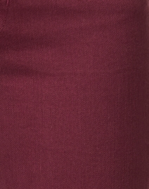 Fabric image thumbnail - Veronica Beard - Beverly Burgundy High Rise Flare Stretch Jean