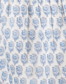 Fabric image thumbnail - Ro's Garden - Deauville Blue and White Print Shirt Dress