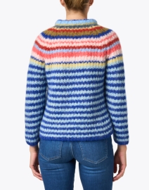 Back image thumbnail - Weekend Max Mara - Janzir Multi Stripe Mohair Sweater