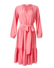 Pauline Pink Silk Midi Dress