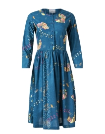 Blue Print Cotton Dress
