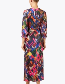 Back image thumbnail - Vilagallo - Kara Multi Ikat Sequin Print Dress