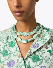 Look image thumbnail - Nest - Green Moonstone Necklace