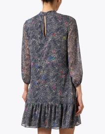 Back image thumbnail - Vilagallo - Lina Black Multi Printed Dress