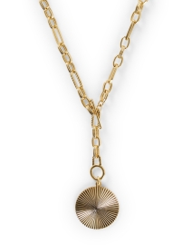 Front image thumbnail - Janis by Janis Savitt - Gold Chain Disc Necklace
